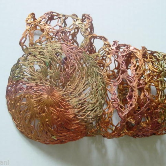 Vintage Bohemian Boho Crochet Woven Belt Copper wires Wide Belt main image 12